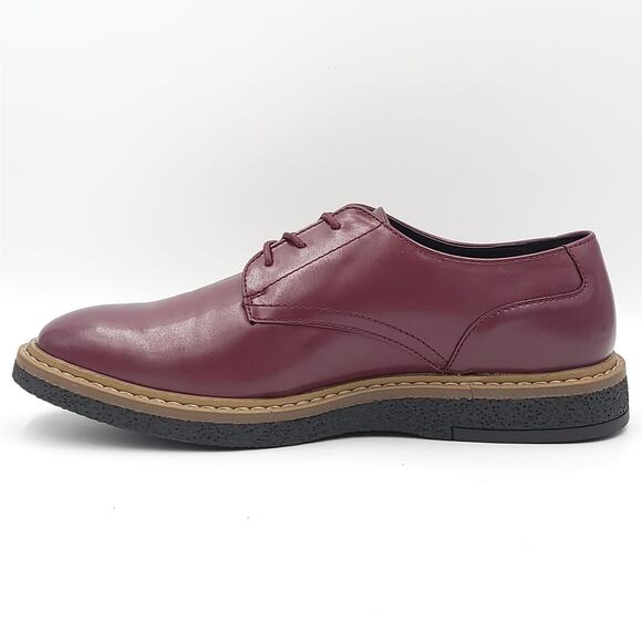 Alfani Men Plain Toe Oxfords Lincoln Size US 9M Wine Red Faux Leather